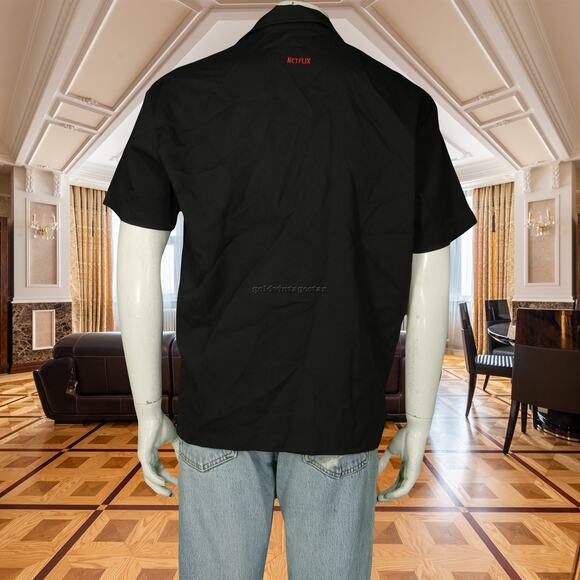 Netflix The Good Cop Promo TV Show Series Be Retro Tony Danza Bowling Shirt M - Picture 3 of 9